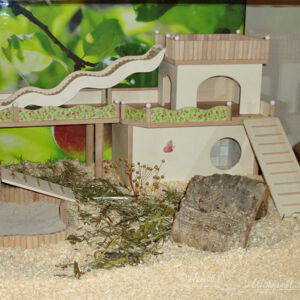 Hamster-Schlafhaus im Gehege (Bild S020)
