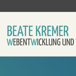 Beate Kremer Webentwicklung und Webdesign
