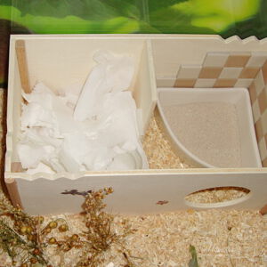 Hamsterhaus mit Nistmaterial (Bild S016)